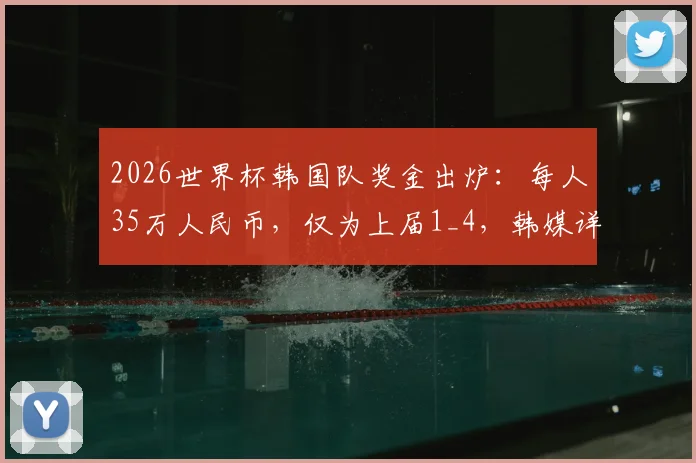 2026世界杯韩国队奖金出炉:每人35万人民币,仅为上届1_4,韩媒详解分配内情